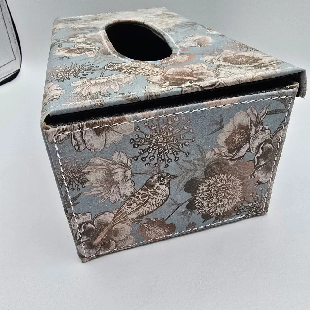 Vtg Floral Tissue Box Cover Kleenex Dispenser Box‎